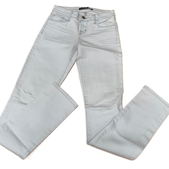 Jbrand X Theory Tall Skinny Jeans Light Wash Denim Pants Sz24 Xs J Brand